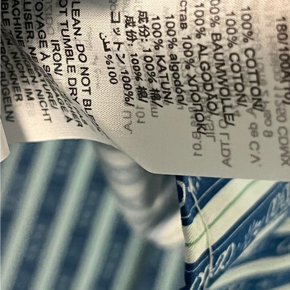 Tory Burch Blue Striped Women's Top - Picture 7 of 7